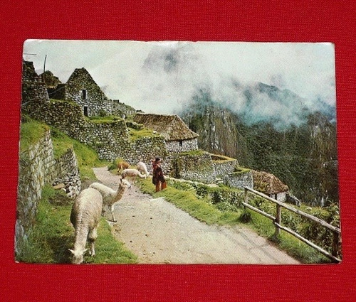 Antigua Postal Casa Típica Inca Machu Picchu 1983 Corbacho