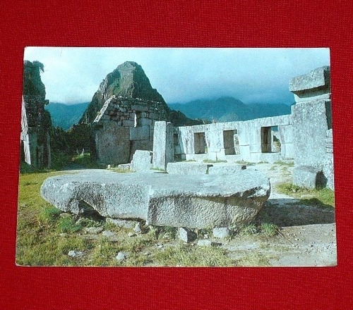 Postal Machu Picchu Templo 3 Ventanas Cusco Foto Eismann