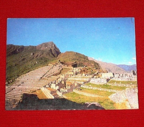 Postal Machu Picchu Andenes Agrícolas Eismann Cusco Perú