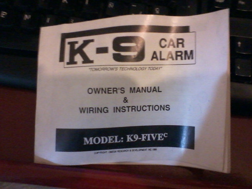 Manual Alarma K9 Ficha Tecnica