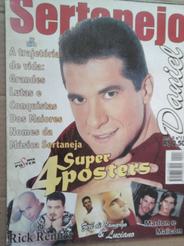 Revista Super Poster N°13 Daniel Sertanejo 4 Posters Zezé E+