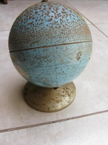 Mundo Vintage: Antiguo Esfera Terrestre Mapa Mundi