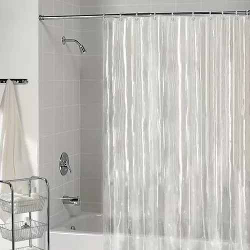 Cortina de baño Neo blanco algodón+poliéster 180x200 cm