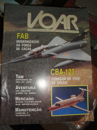 Revista Voar,fab,modernização Da Força De Caças,tam,cba-123