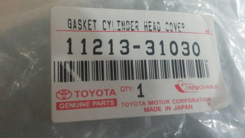 Empacadura Tapa Valvula Toyota 4.0 Hilux Kavak 4runner Y For