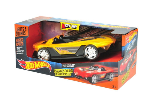 Hotwheels Hyper Racer Motorizado Luces Y Sonidos Lic. Mattel