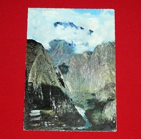 Antigua Postal Machu Picchu Cañón Urubamba 1965 Reparaz