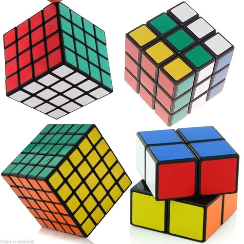 Kit Cubo Mágico Profissional 2x2x2 3x3x3 4x4x4 5x5x5
