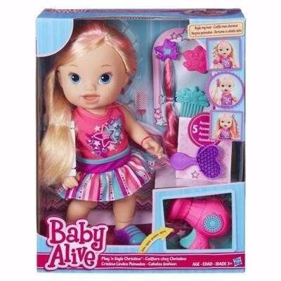 Boneca Baby Alive Cabelos Fashion Loira B1448 Hasbro