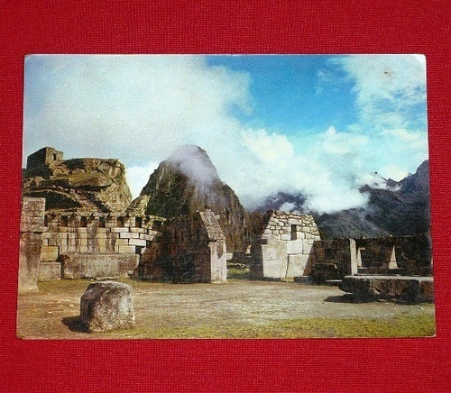 Antigua Postal Machu Picchu Plaza Y Templo 3 Ventanas 1983