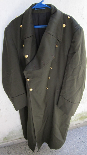 Chaqueta Militar De Colección Tipo Sobretodo Ejercito