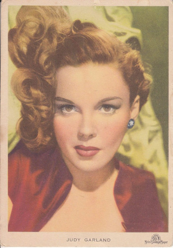 Uruguay Judy Garland Antigua Postal Vintage Estrellas Cine