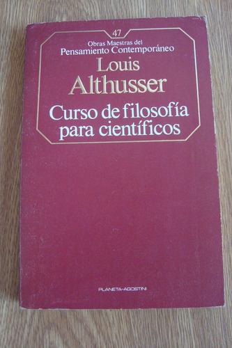 Curso De Filosofía Para Científicos Louis Althusser