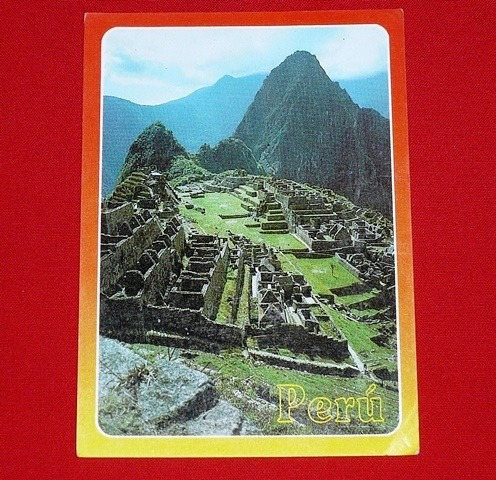 Postal Machu Picchu Vista Panorámica Cusco Perú Foto Eismann