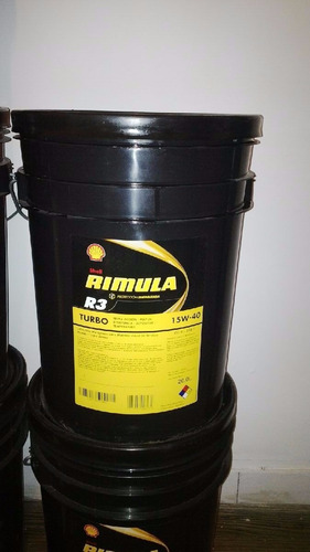 Aceite Shell Rimula R3 Turbo 15w40 20 Litros