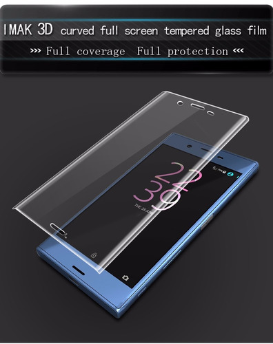 Mica Vidrio Protector Templado Sony Xperia Xz1 Full 3d Imak