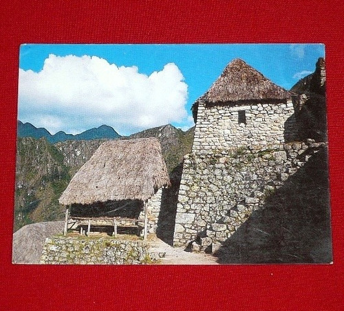 Antigua Postal Vista De Ruinas De Machu Picchu 1987 Cusco