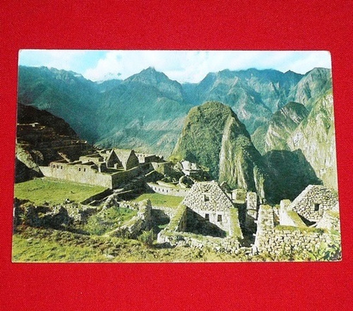 Antigua Postal Vista Ruinas De Machu Picchu 1978 Perú Cusco