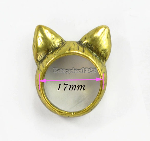 Anillo Con Orejas Muy Original Minimalista Nuevo