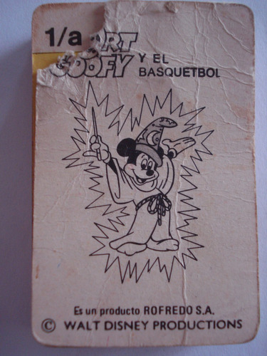 Juego De Naipes Sport Goofy Y El Basquetbol Disney Tribilin