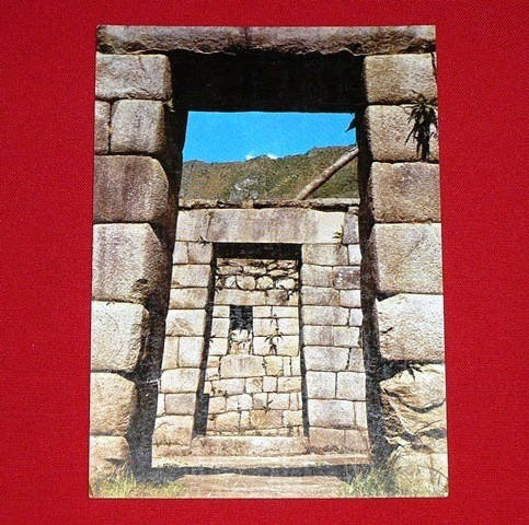Antigua Postal Puertas Trapezoidales Machu Picchu 1980 Cusco