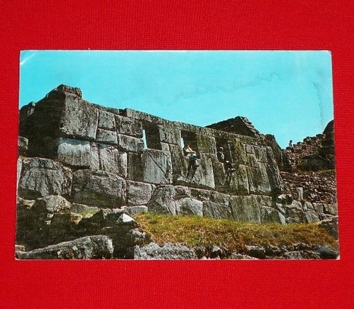 Antigua Postal Templo 3 Ventanas Machu Picchu Años 80s Cusco