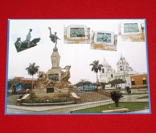 Postal Plaza De Armas Monumento Libertad Trujillo Ghassemi