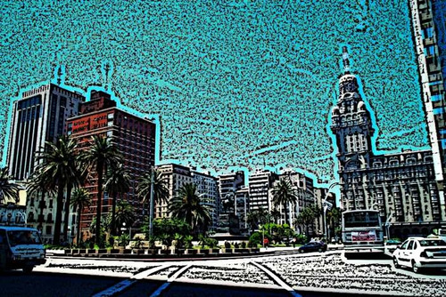 Vista Panoramica De Plaza Independencia - Lámina 45 X 30 Cm.