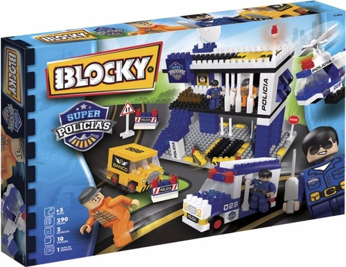 Blocky Super Policia Estacion 290 Bloques Ladrillos