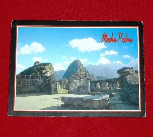 Antigua Postal Machu Picchu 3 Ventanas Templo 1982 Eismann