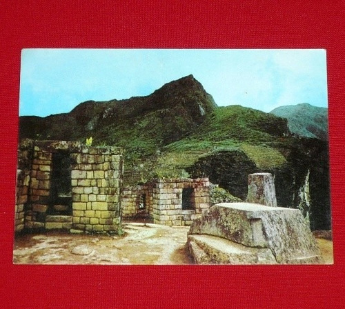 Imagen 1 de 2 de Antigua Postal Machu Picchu Intihuatana Reloj Solar Cusco