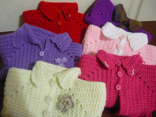 Saquitos Para Bebe En Crochet