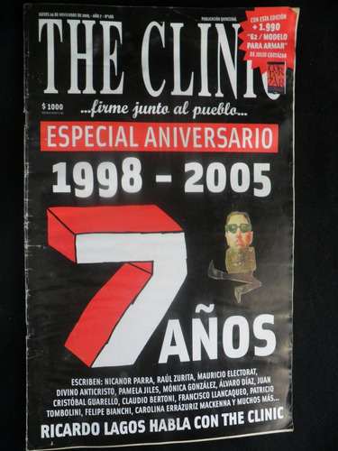 Revista The Clinic Numero 16, Año 17 - Especial Aniversario