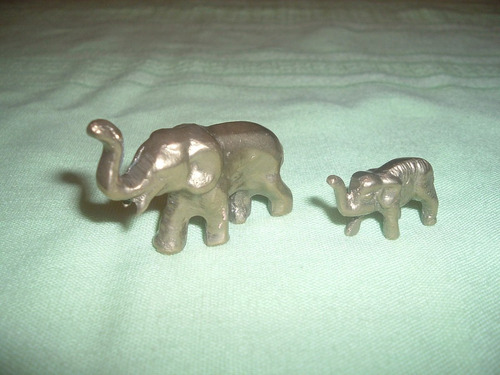 Figuras De Elefantes De Bronce (mini Adornos)