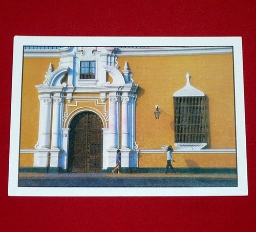 Postal Trujillo Perú Casona Colonial Renzo Ucelli Arti Card
