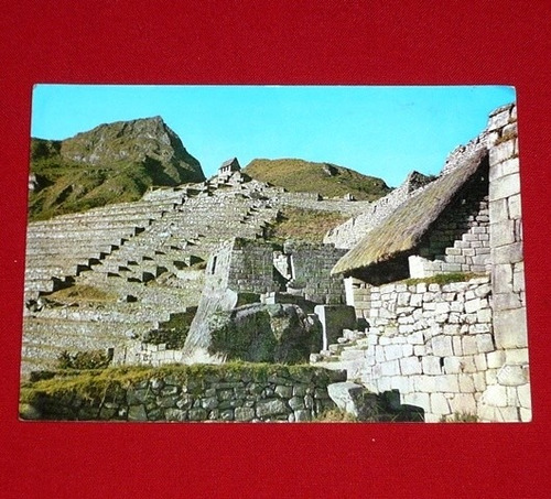 Antigua Postal Machu Picchu Vista De Ruinas Swiss Foto 1972