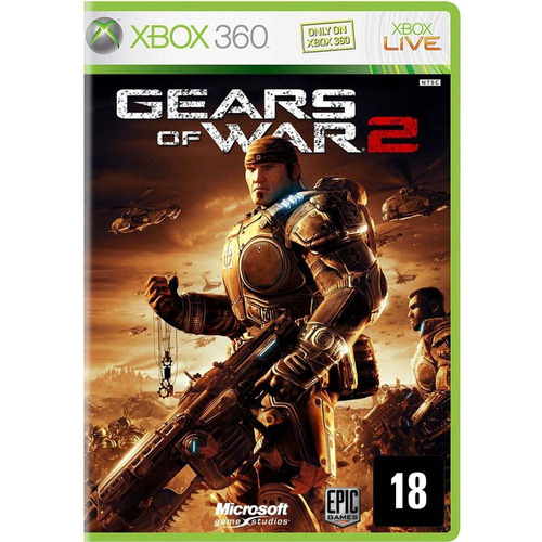 Gears Of War 2 Xbox 360 Jogo Original Completo Mídia Física