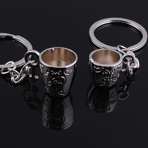 Imagen 3 de 3 de Llaveros De Tazas De Corazones Love