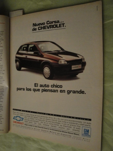 Publicidad Chevrolet Corsa Gl Año 1995