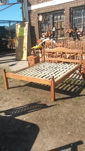 Cama De Algarrobo 2 Plazas