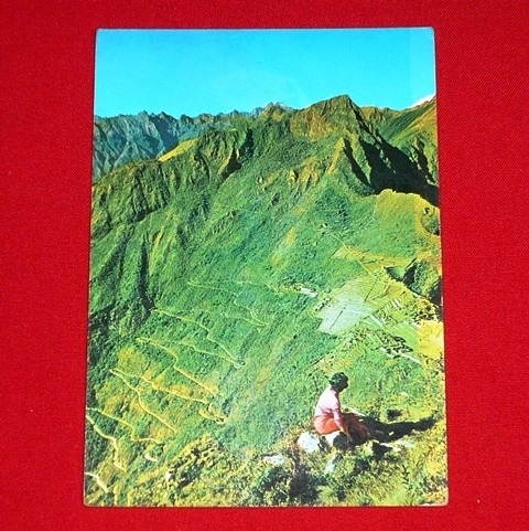 Antigua Postal Carretera Hiram Bingham Machu Picchu 1977