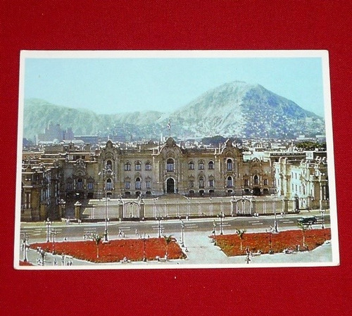 Postal Palacio Gobierno Cerro San Cristóbal Lima Perú Serpos