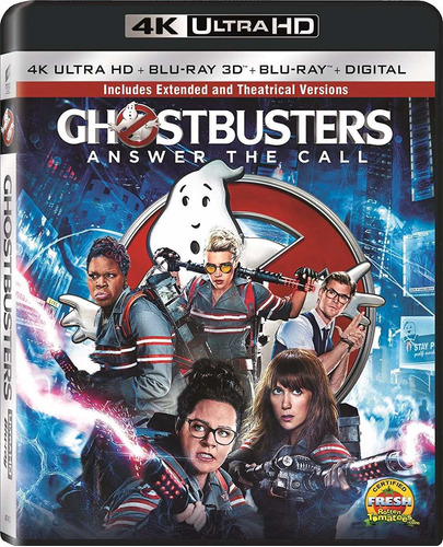 Blu-ray Ghostbusters / Cazafantasmas (2016) 4k + 3d + 2d