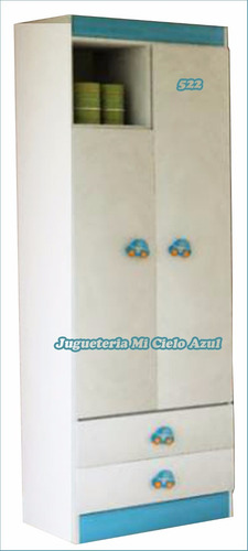 Placard Ropero 2 Puertas 2 Cajones Mdf Laqueado