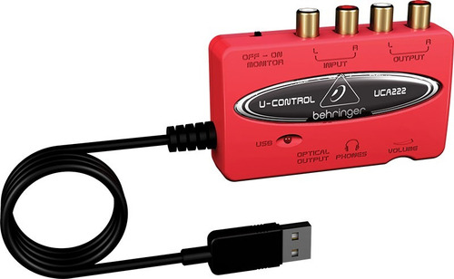 Interface Usb Behringer Uca 222 Para Grabar,software Gratis