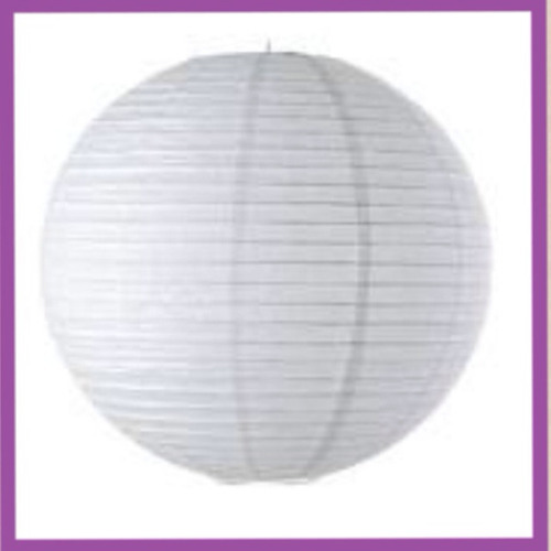 Imagen 1 de 4 de 10 Pantalla Lampara China Blanca De Papel 30 Cm