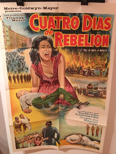 Afiche De Cine Original - Cuatro Días De Rebelion