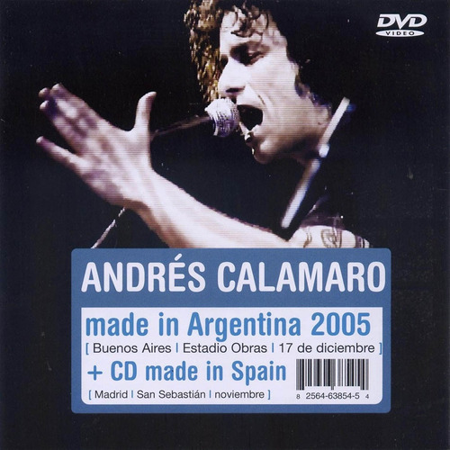 Andres Calamaro Made In Argentina Cd + Dvd Sellado