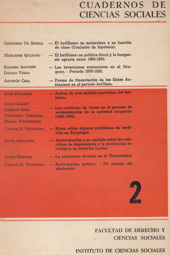 Historia Uruguay Enfoques Periodo Batllismo Ensayos 1972