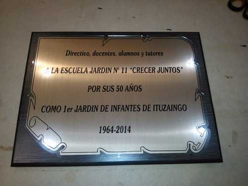 Placa Pergamino Egresados 30x40 Pl2